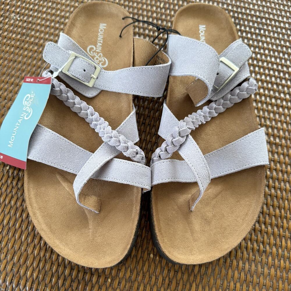 Summer Sandals New Mountain Sole Leather Lilac Women's Size 10